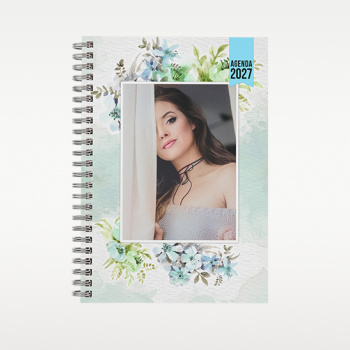 Agenda 2027 Básica com Argolas Personalizada