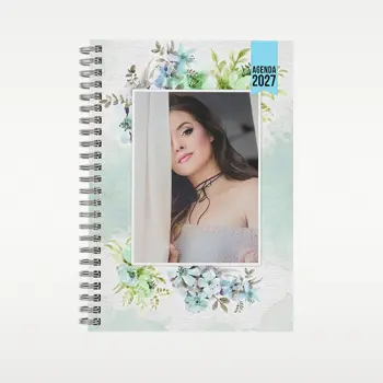 Agenda 2027 sem horas com Argolas Personalizada