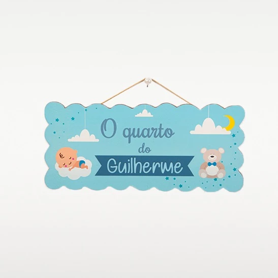 Placa ondulada com fio para pendurar