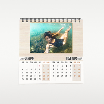 Calendário Personalizado com Argolas 14×14