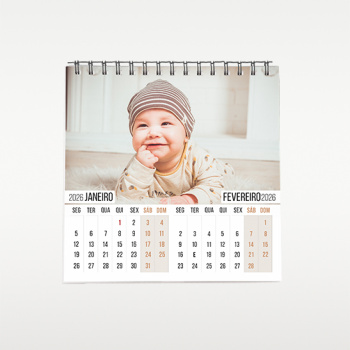 Calendário Personalizado com Argolas 14×14