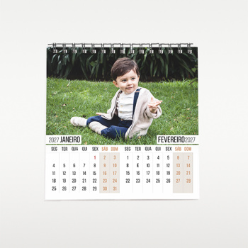 Calendário Personalizado com Argolas 14×14