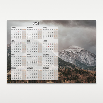Calendário Monofolha Personalizado A3 Horizontal