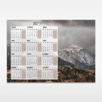 Calendário Monofolha Personalizado A3 Horizontal