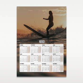 Calendário Monofolha Personalizado A3 Vertical