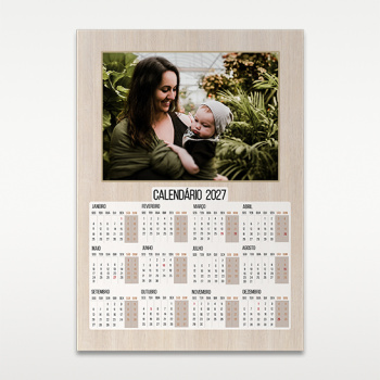 Calendário Monofolha Personalizado A3 Vertical