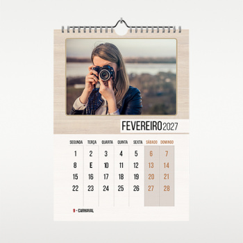 Calendário de Parede A3 – A4 Personalizado