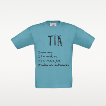 T-shirt criança personalizada
