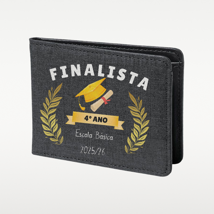 Carteira para homem personalizada