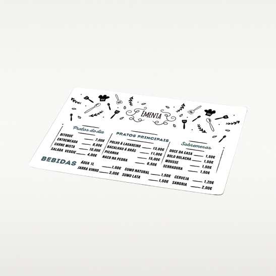 Individuais de mesa personalizados