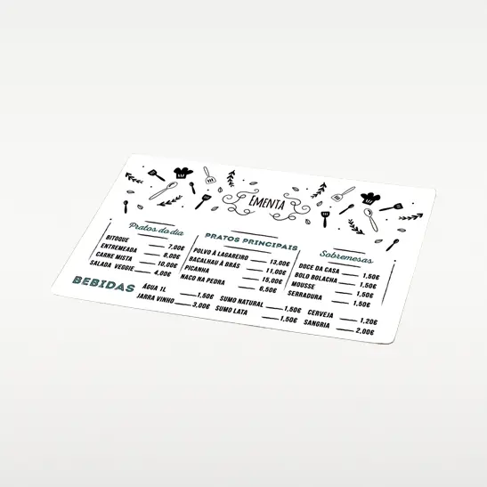 Individuais de mesa personalizados