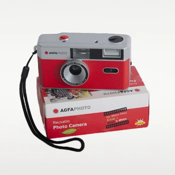 Câmara fotográfica analógica Agfa reutilizável com para rolo 35 mm