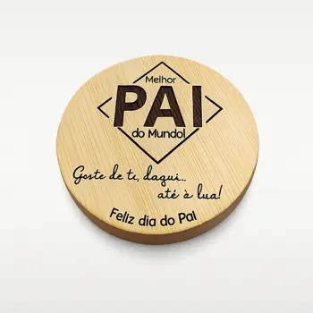 Abre-caricas de madeira personalizado