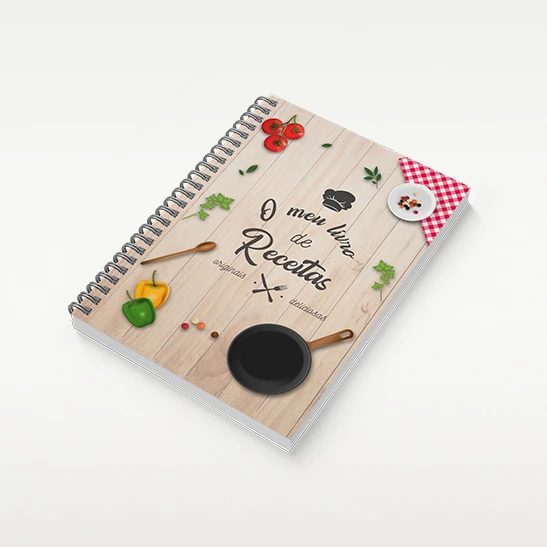 Caderno de receitas personalizado