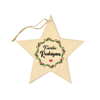 Estrela de Natal Personalizada