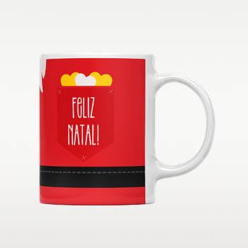 Caneca branca de Natal Personalizada