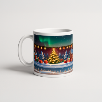 Caneca branca de Natal Personalizada