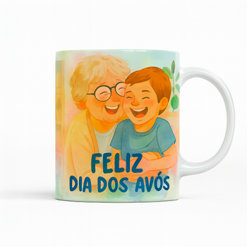 Caneca branca Personalizada Dia dos Avós