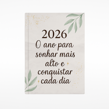Agenda 2026 Personalizada Sonhos e Conquistas