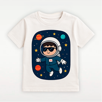 T-shirt Infantil – Astronauta no Espaço