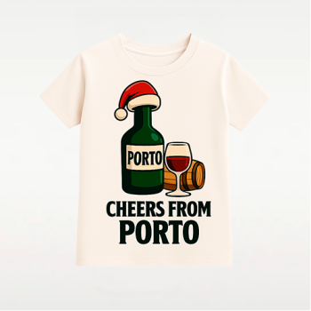 T-shirt de Natal – Cheers from Porto