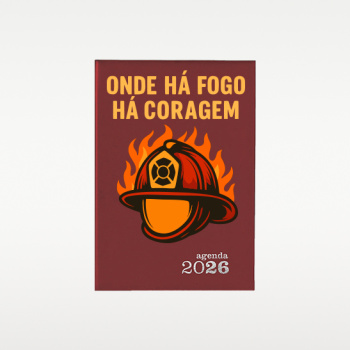 Agenda Bombeiros 2026 – Capa Rígida com Gravação UV Personalizada