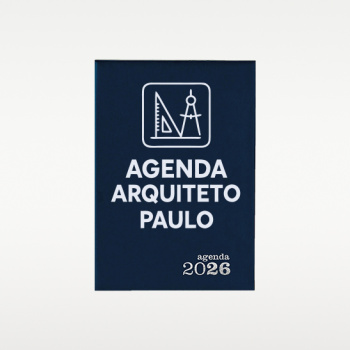 Agenda Arquitetos 2026 – Capa Rígida com Gravação UV Personalizada