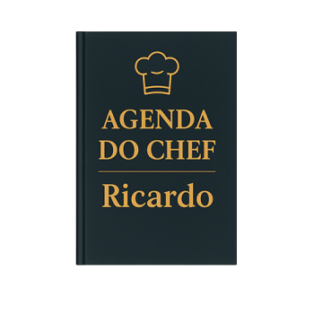 Agenda do Chef 2026 – Capa Rígida com Gravação UV Personalizada