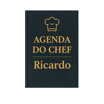 Agenda do Chef 2026 – Capa Rígida com Gravação UV Personalizada