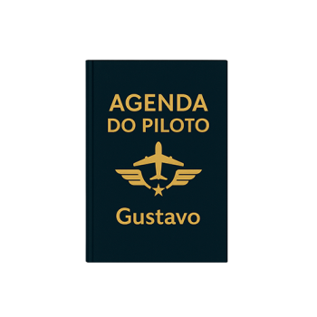 Agenda Pilotos 2026 – Capa Rígida com Gravação UV Personalizada